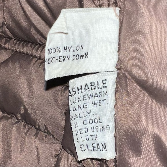 Vintage 70s Ms. Pioneer Puffer Coat Jacket Northern Down Full Zip Brown Women Lg - Picture 8 of 8